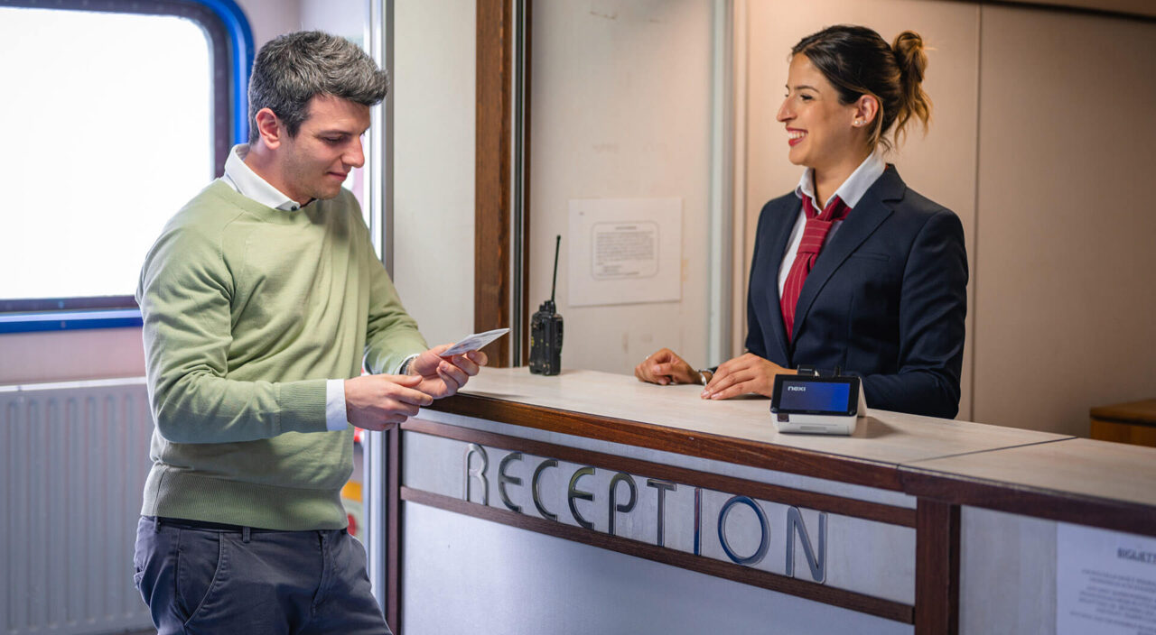 Annullamento biglietto reception Blu Navy a Bordo