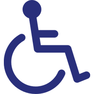 Icona servizi disabili servizio blu navy traghetti