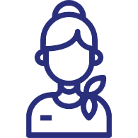 Symbol Stewardess an Bord Service blu navy Fähren elba